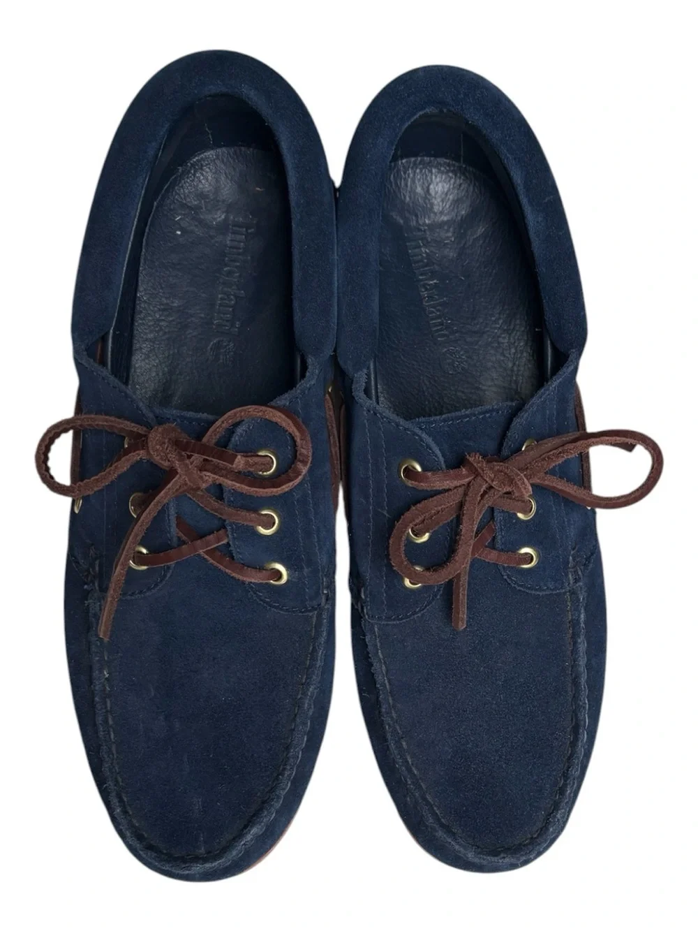 Timberland Indigo Blue Suede Boat Shoes men’s Size 10